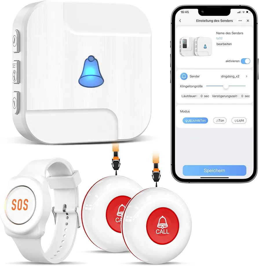 سیستم هشدار اضطراری سالمندان INST-EU-TY01/TY02-APP-T-20250218 SOS