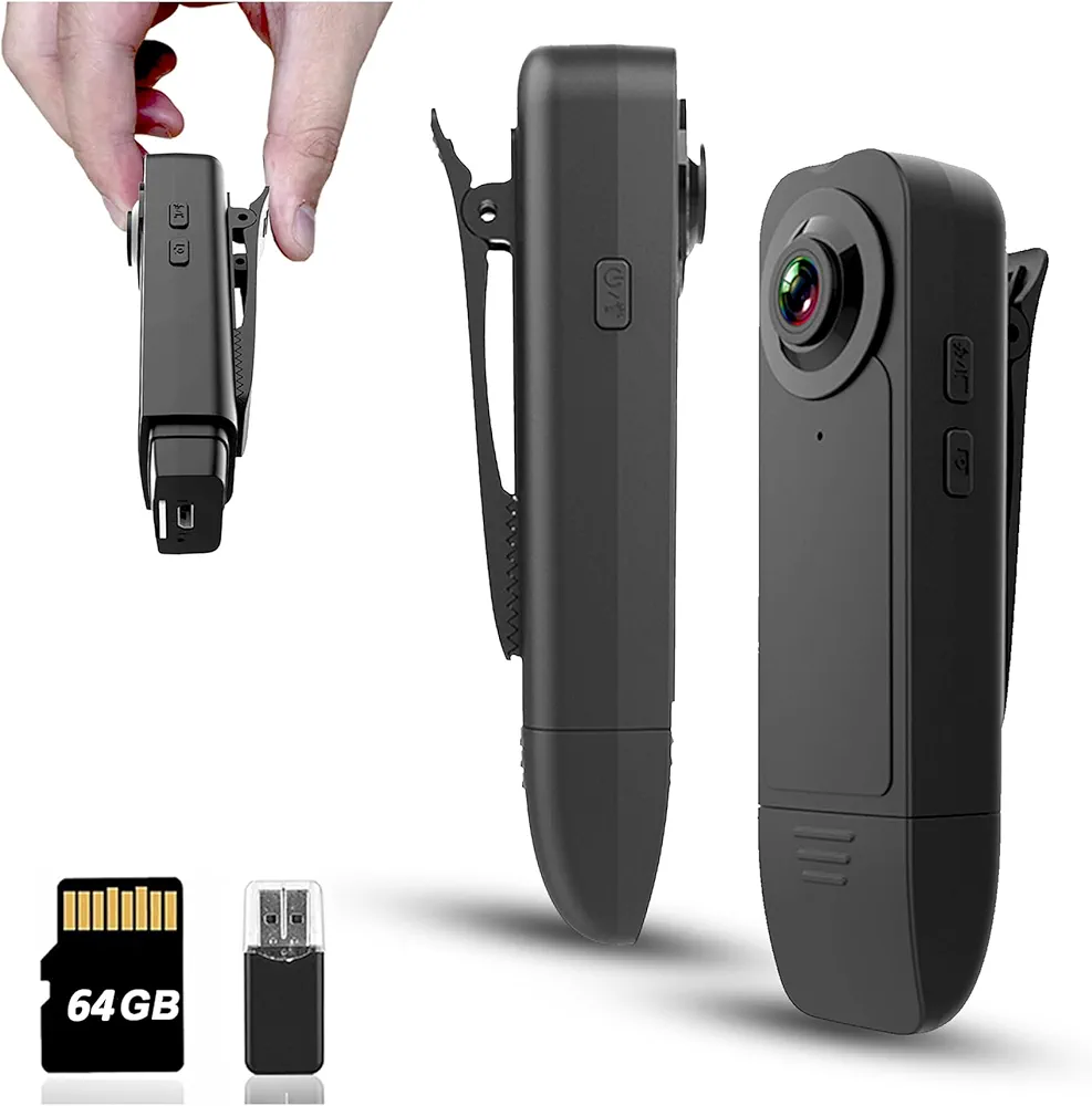 دوربین بادی کمرا کوچک و حرفه‌ای Mini Body Camera 1080P