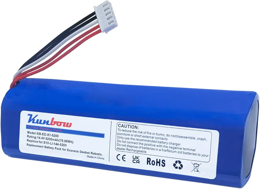 باتری جایگزین جارو رباتیک 5200mAh کونبو (Kunbow) مخصوص جارو رباتیک اکووکس Model: KB-ED-X1-5200