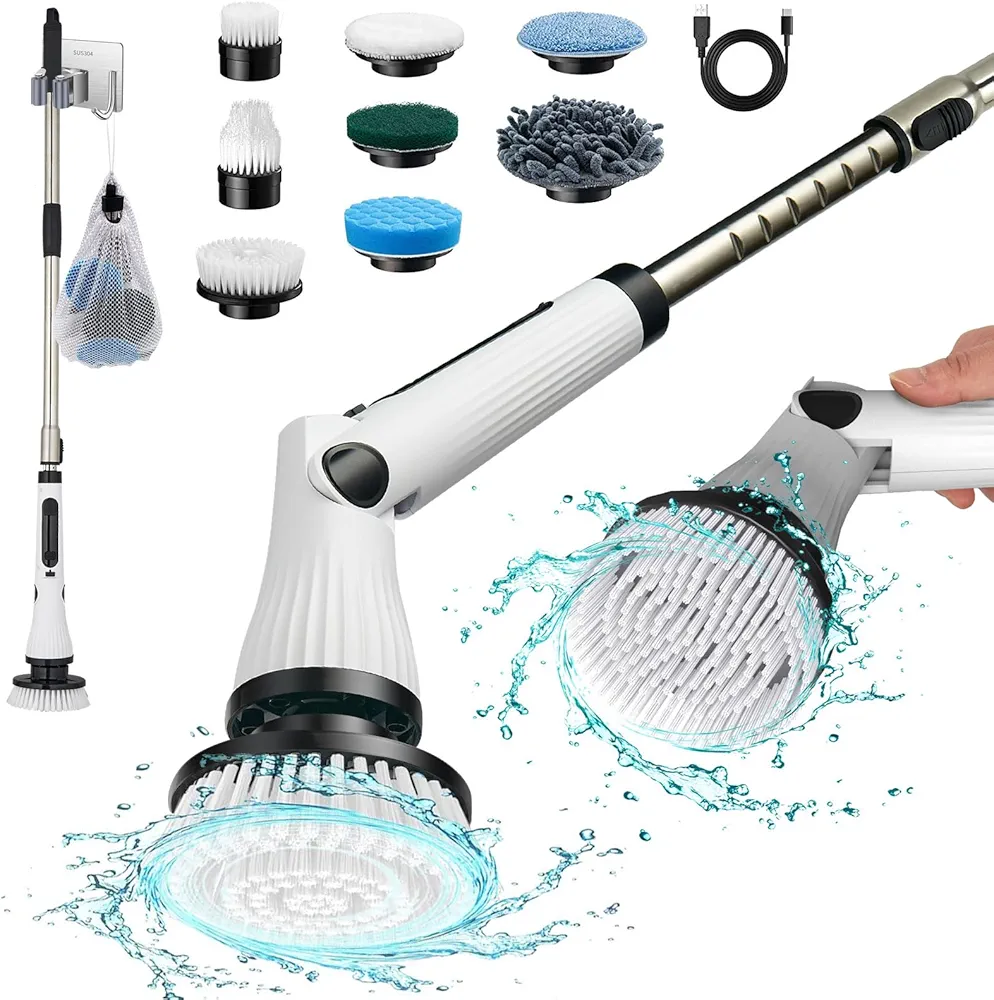 برس شارژی سین 1 مدل SIN 1 CLEANING BRUSH Suitable for household cleaning suitable For heavy oil pollution cleaning. LZ-8052