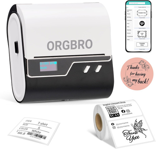 پرینتر لیبل حرارتی بلوتوثی ORGBRO؛ راهکار حرفهای چاپ لیبل، بارکد و استیکر--اصلی