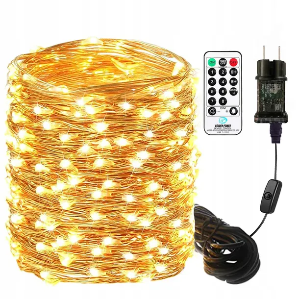 ریسه LED مدل متریBowfar – 30 متری با ریموت کنترل رنگ افتابی