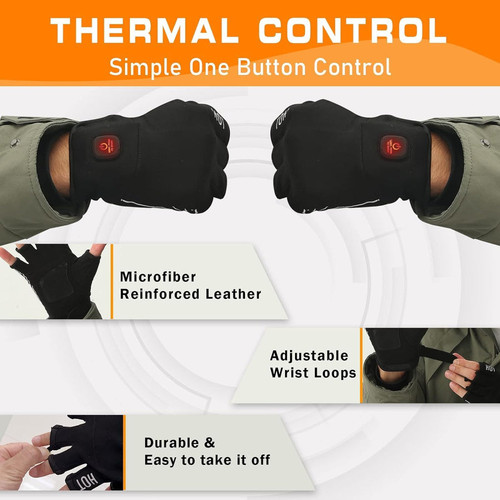 Heated Gloves Uncn دستکش گرمکن شارژی انگشتی