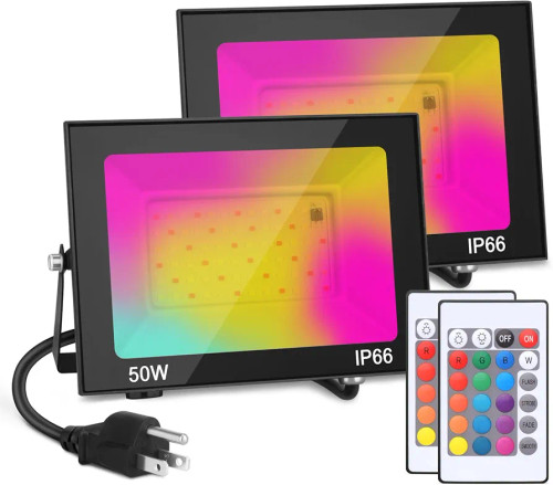 پروژکتور و نورافکن ۵۰ واتGANGZHIZI 50W RGB Flood Light