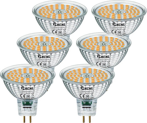 لامپ LED MR16 GU5.3 مدل PRCNL 6.5W نور آفتابی 3000K بسته 6 عددی اصلی