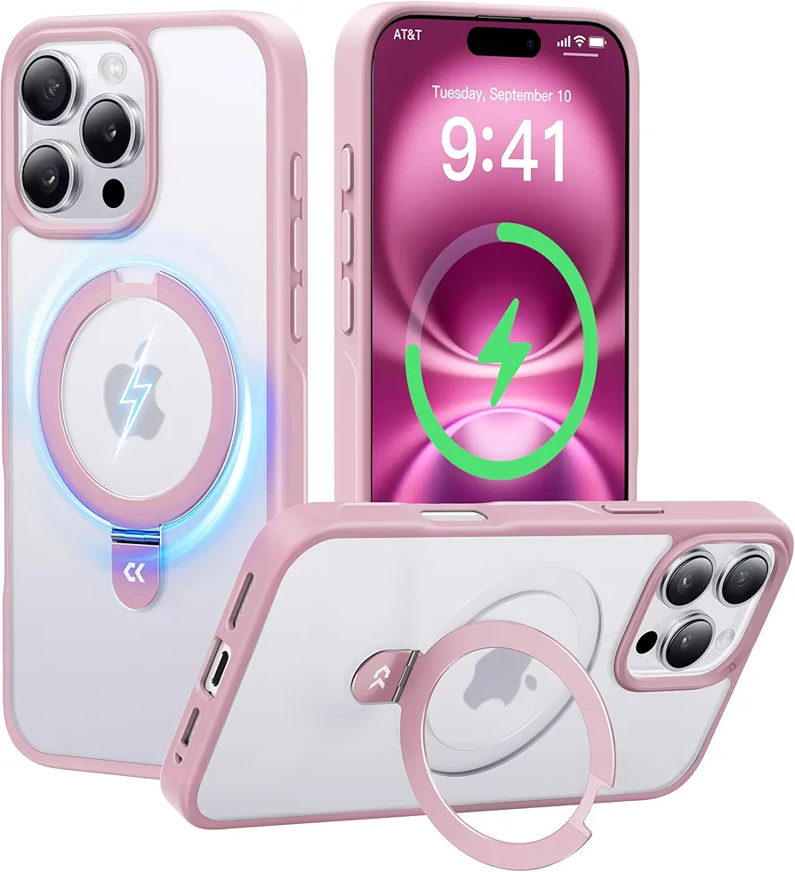 قاب برای iPhone 15 Pro- CASEKOO با پایه مخفی مغناطیسی