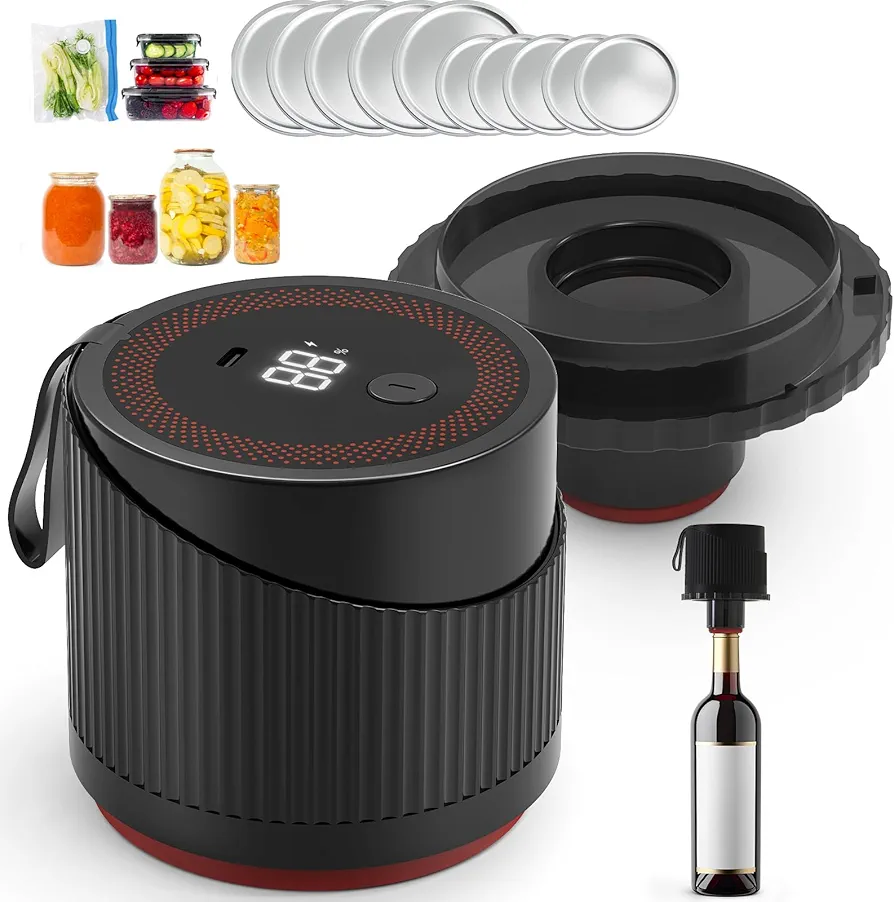 دستگاه وکیوم سیلر برقی شارژی مخصوص شیشه و بطری Electric Vacuum Sealer