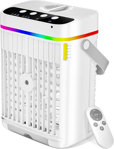 کولر آبی رومیزی USB با مخزن آب و یخ و نورپردازی RGB TT_13