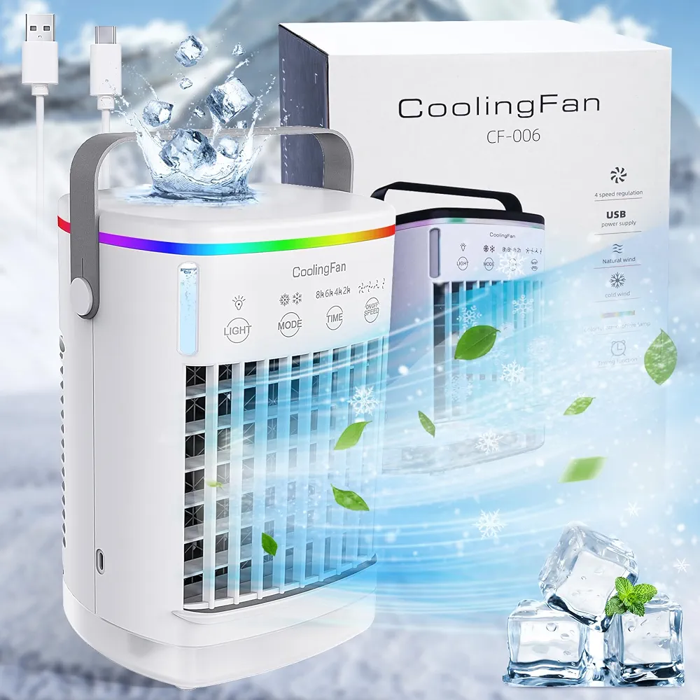 مینی کولر آبی و مه پاش رومیزی و قابل حمل/Cooling fan. cf006