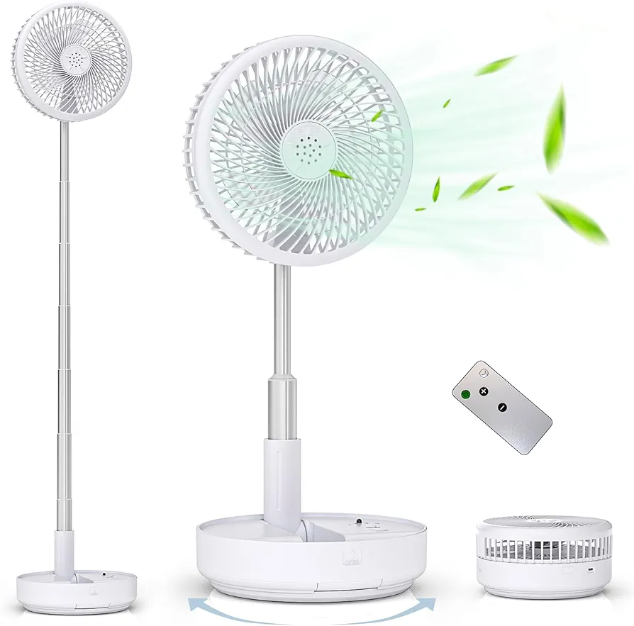پنکه شارژی تاشو و ایستاده و ریموت دار Portable Oscillating Fan pf-11s