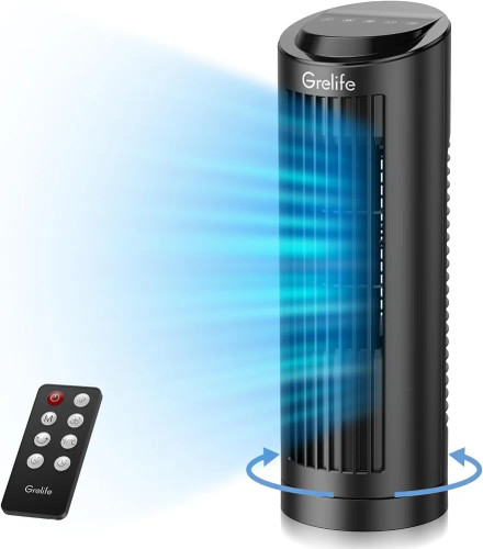 پنکه برجی کنترل دارGrelife Portable Bladeless Fan-tf_2202e