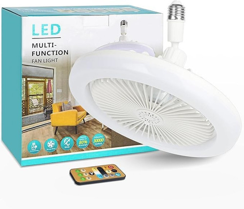 پنکه سقفی چراغ دار و ریموت دار پک 2 عددی Multi function Fan Light
