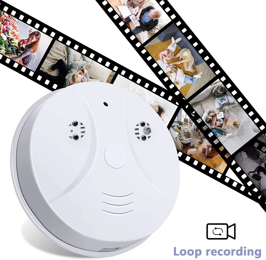 دوربین امنیتی طرح دتکتور دود WiFi مدل B0DM633RNR | کیفیت Full HD 1080P با تشخیص حرک