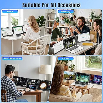 مانیتور اکستندر لپتاپ -KEFEYAS3| نمایشگر دوگانه قابل حمل Full HD برای افزایش فضای کاری