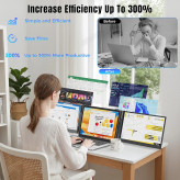 مانیتور اکستندر لپتاپ -KEFEYAS3| نمایشگر دوگانه قابل حمل Full HD برای افزایش فضای کاری
