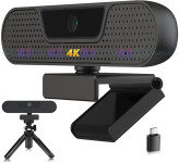 وبکم حرفهای VIZOLINK Full HD 1080P 60FPS | وبکم USB با ۴ میکروفون، تصحیح نور و درپوش حریم خصوصی