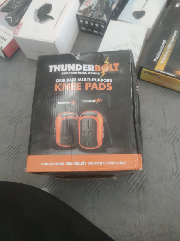 زانوبند حرفهای مدل Thunderbolt Platinum Pro. TB-003 زانوبند محافظ کار و ساختمان با طراحی ارگونومیک