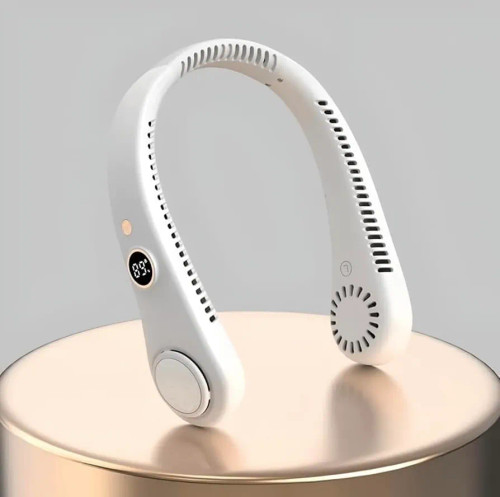 پنکه گردنی شارژی بدون پره پنکه پوشیدنی Hands-Free با طراحی سبک و بیصدا NECK FAN. S12