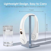 پنکه گردنی شارژی بدون پره پنکه پوشیدنی Hands-Free با طراحی سبک و بیصدا NECK FAN. S12