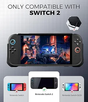 قاب محافظ ضدضربه Nintendo Switch 2 (مدل 2025) کاور ارگونومیک ضدخش با طراحی دو تکه