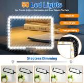 ذرهبین صفحهای LED NUEYiO مدل 10X | ذرهبین بزرگ مطالعه با طراحی هندزفری و نور ضدبازتاب