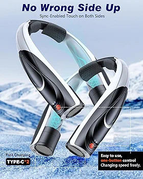 پنکه گردنی شارژی قابل حمل Q5. Rechargeable Neck Fan