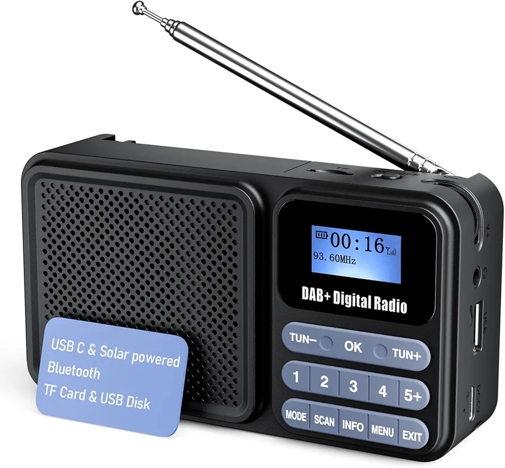 رادیو و اسپیکر خورشیدی دیجیتال Gallypek DAB-P11