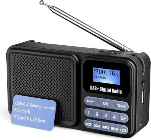 رادیو و اسپیکر خورشیدی دیجیتال Gallypek DAB-P11