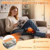 زانوبند گرمکن و ماساژور شارژی CMANLNYK CL-3222 زانوبند هوشمند با گرمایش سهحالته، ماساژ لرزشی و باتری قابل شارژ