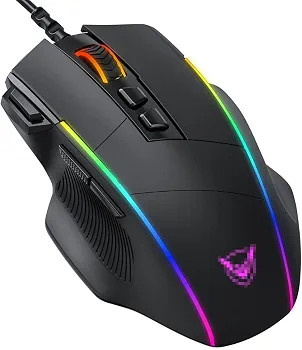 ماوس ارگونومیک بیسیم FANPENGFGB | ماوس شارژی با 7 دکمه، نور RGB و دکمههای قابل برنامهریزی