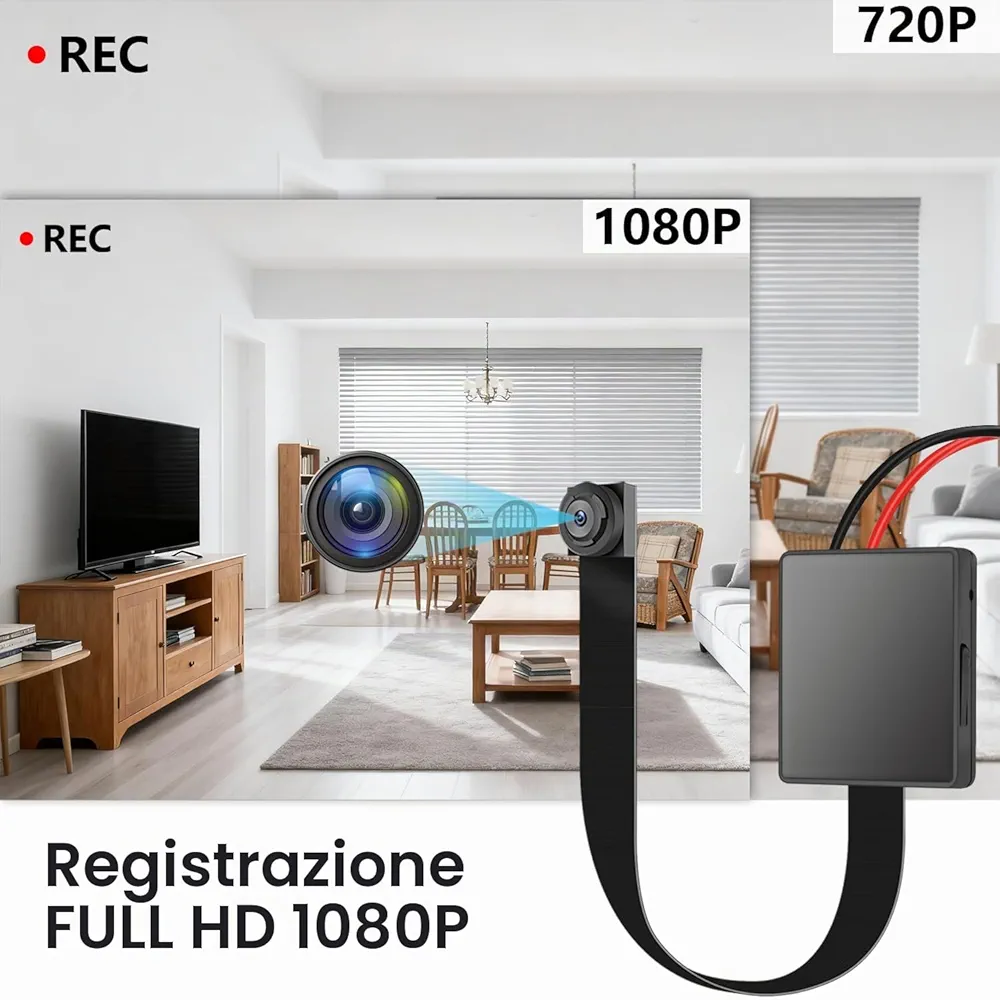 دوربین امنیتی کوچک OTADUG Mini Spy Camera | دوربین وایفای Full HD با دید در شب و تشخیص حرکت