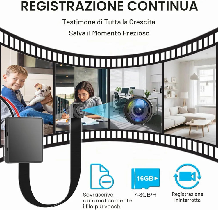 دوربین امنیتی کوچک OTADUG Mini Spy Camera | دوربین وایفای Full HD با دید در شب و تشخیص حرکت