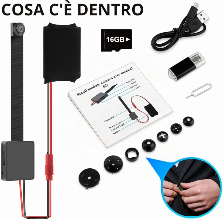 دوربین امنیتی کوچک OTADUG Mini Spy Camera | دوربین وایفای Full HD با دید در شب و تشخیص حرکت