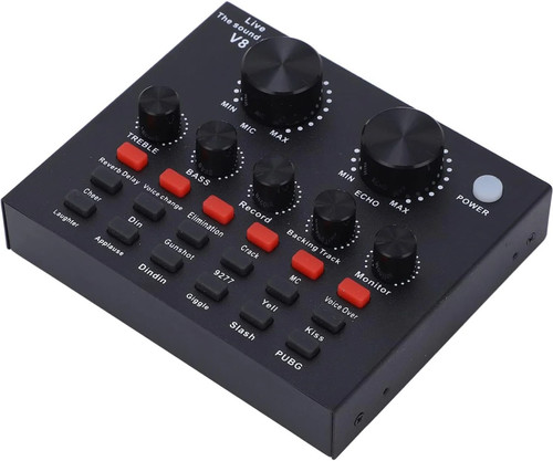 کارت صدای Live The sound card V8 میکسر و کارت صدای اکسترنال برای استریم، پادکست و ضبط صدا