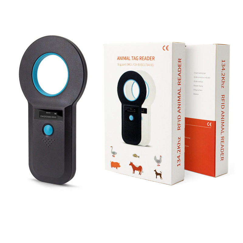 دستگاه تگ‌خوان حیوانات W90B  ANIMAL TAG READER  Support EMID、FDX-B (ISO1784/85) اسکنر RFID بلوتوثی 134.2kHz برای میکروچیپ حیوانات