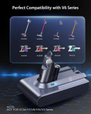 باتری جایگزینV6برای جارو دایسونFLYLINKTECH