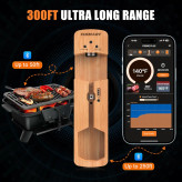 دماسنج هوشمند بلوتوثی مدل INSMART 37A8 دماسنج دیجیتال بیسیم گوشت با اپلیکیشن، ضدآب و شارژی