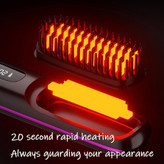 برس حرارتی صافکننده مو مدل portable straight hair comb. S7 برس صافکننده سرامیکی با تنظیم دما و فناوری ضد وز