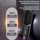 برس حرارتی صافکننده مو مدل portable straight hair comb. S7 برس صافکننده سرامیکی با تنظیم دما و فناوری ضد وز