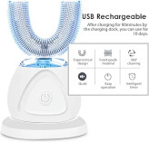 مسواک برقی اولتراسونیک U-shaped electric toothbrush. Y512 مسواک U شکل 360 درجه با شارژ بیسیم و تایمر هوشمند