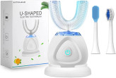 مسواک برقی اولتراسونیک U-shaped electric toothbrush. Y512 مسواک U شکل 360 درجه با شارژ بیسیم و تایمر هوشمند