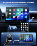 دانگل بیسیم WIRELESS CAR ADAPTER مدل EC28 تبدیل CarPlay و Android Auto سیمی به بیسیم