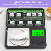 ترازوی دیجیتال فوق دقیق wigearss 0.001g High Precision Weighing PROFESSIONAL DIGITAL MINI SCALE ترازوی جیبی 50 گرمی با دقت 0.001 گرم