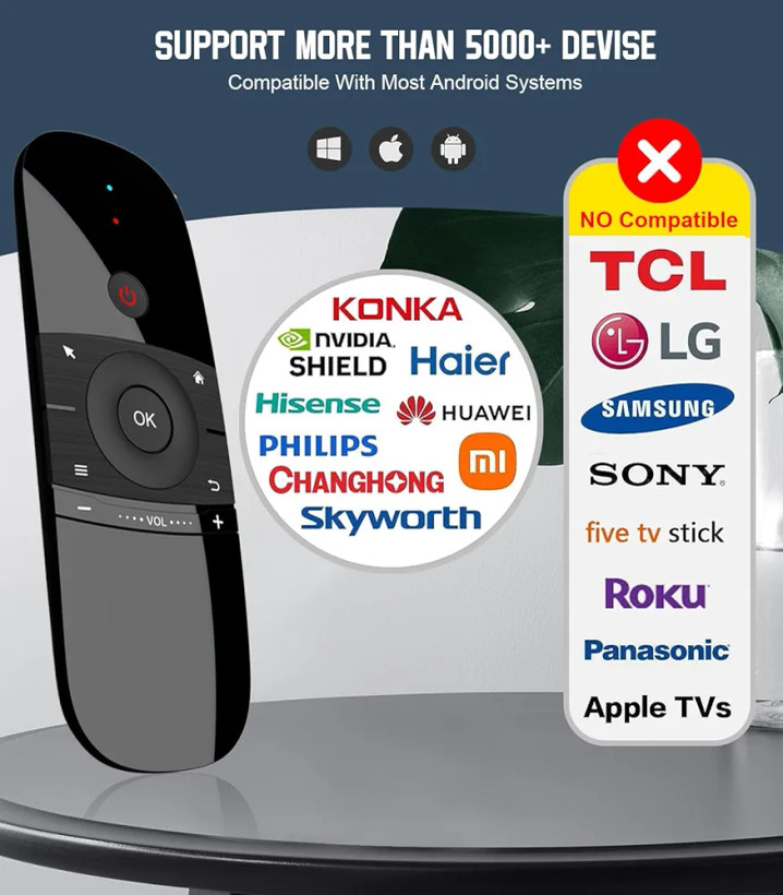 ایر ماوس و کیبورد بیسیم Air Mouse_W1