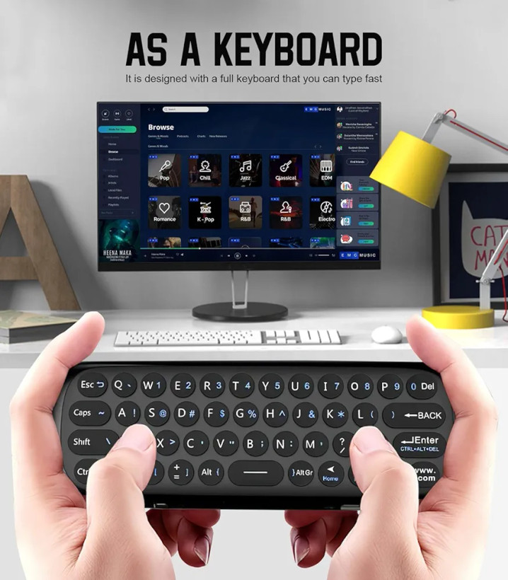 ایر ماوس و کیبورد بیسیم Air Mouse_W1