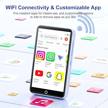 پخشکننده موسیقی هوشمند Conrain M301 | MP3 پلیر اندرویدی با WiFi، بلوتوث، Spotify و صفحهنمایش لمسی 4.02 اینچی