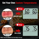 دماسنج دیجیتال آشپزی ThermoPro TP-16 | دماسنج گوشت و فر با نمایشگر LCD و تایمر