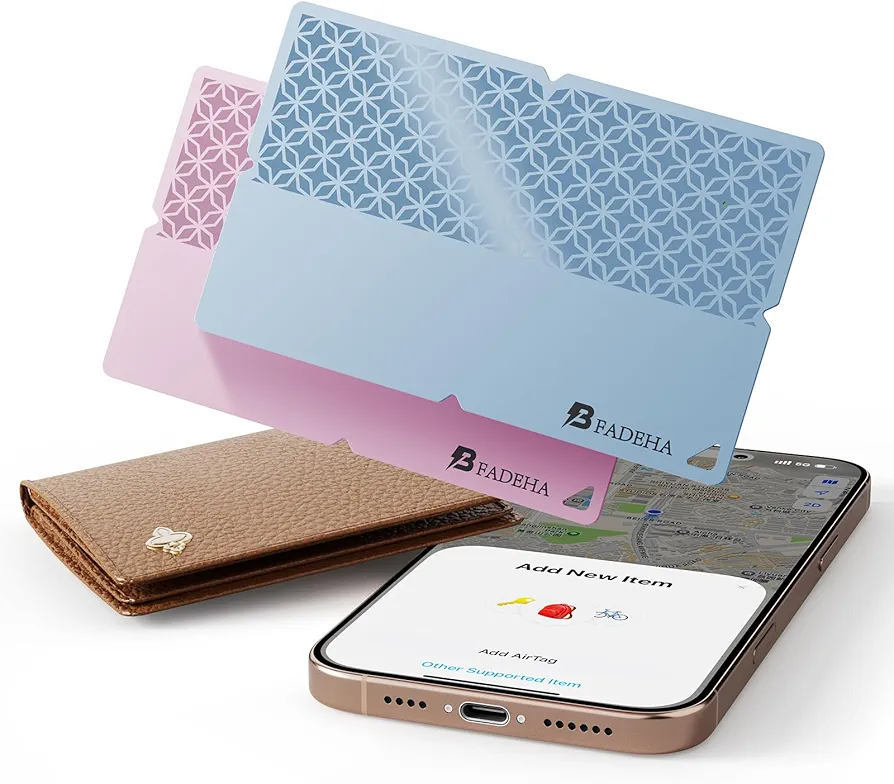 ردیاب بلوتوث هوشمند ردیاب کلید، کیف، چمدان و پاسپورت سازگار با.item Finder. BFADEHA Apple Find My