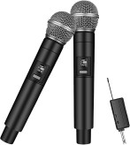 میکروفون بیسیم LZHIOs | میکروفون کارائوکه بلوتوثی دو عددی با گیرنده شارژی و برد ۵۰ متر Professional Wireless Microphone