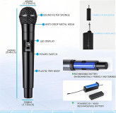 میکروفون بیسیم LZHIOs | میکروفون کارائوکه بلوتوثی دو عددی با گیرنده شارژی و برد ۵۰ متر Professional Wireless Microphone